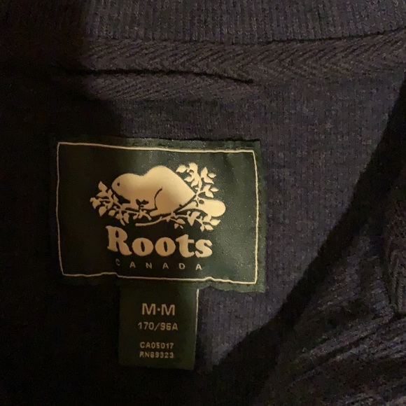 ROOTS Canada Navy 1/4 Zip Sweater - Picture 3 of 7